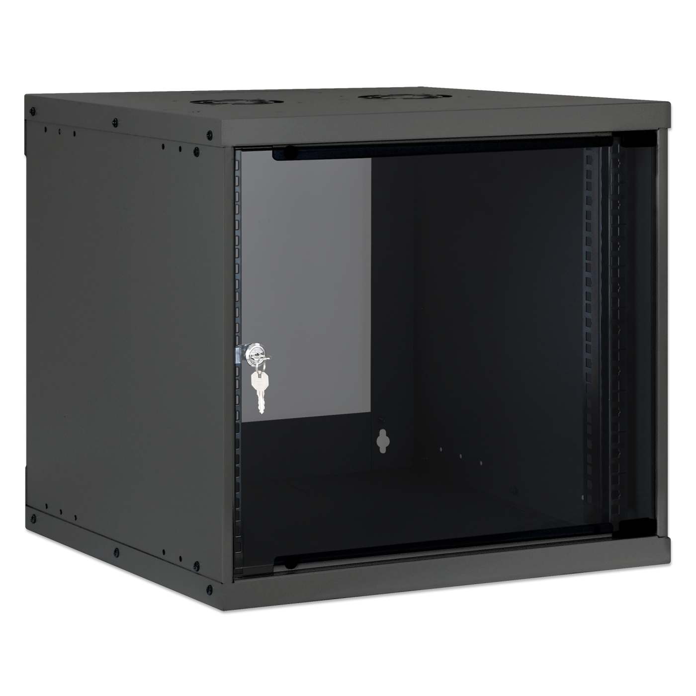 19" Basic Wallmount Cabinet, 9U, 400 mm Depth, Black Image 2