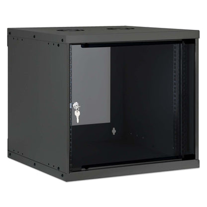 19" Basic Wallmount Cabinet, 9U, 400 mm Depth, Black Image 2