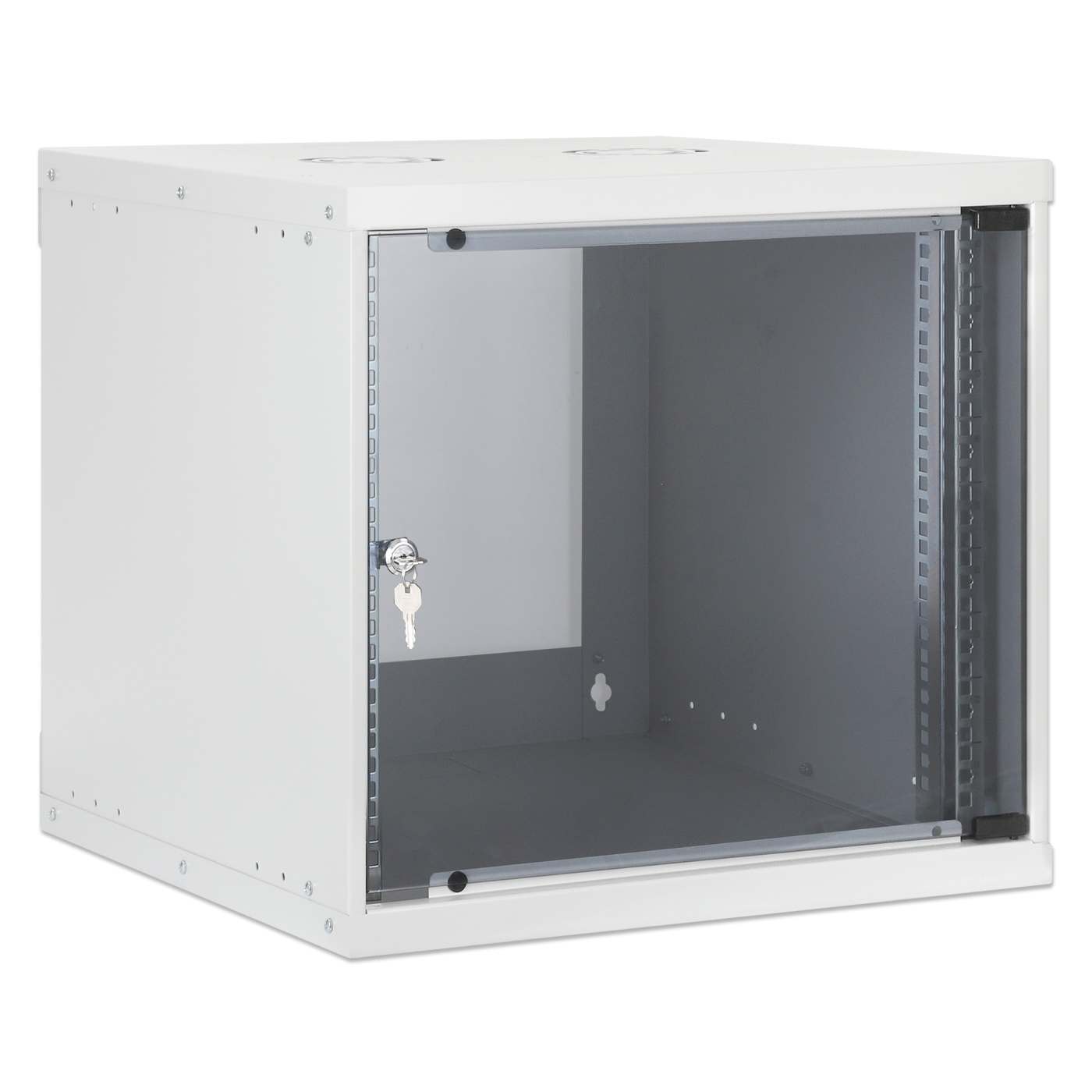 19" Basic Wallmount Cabinet, 9U, 400 mm Depth, Gray Image 2