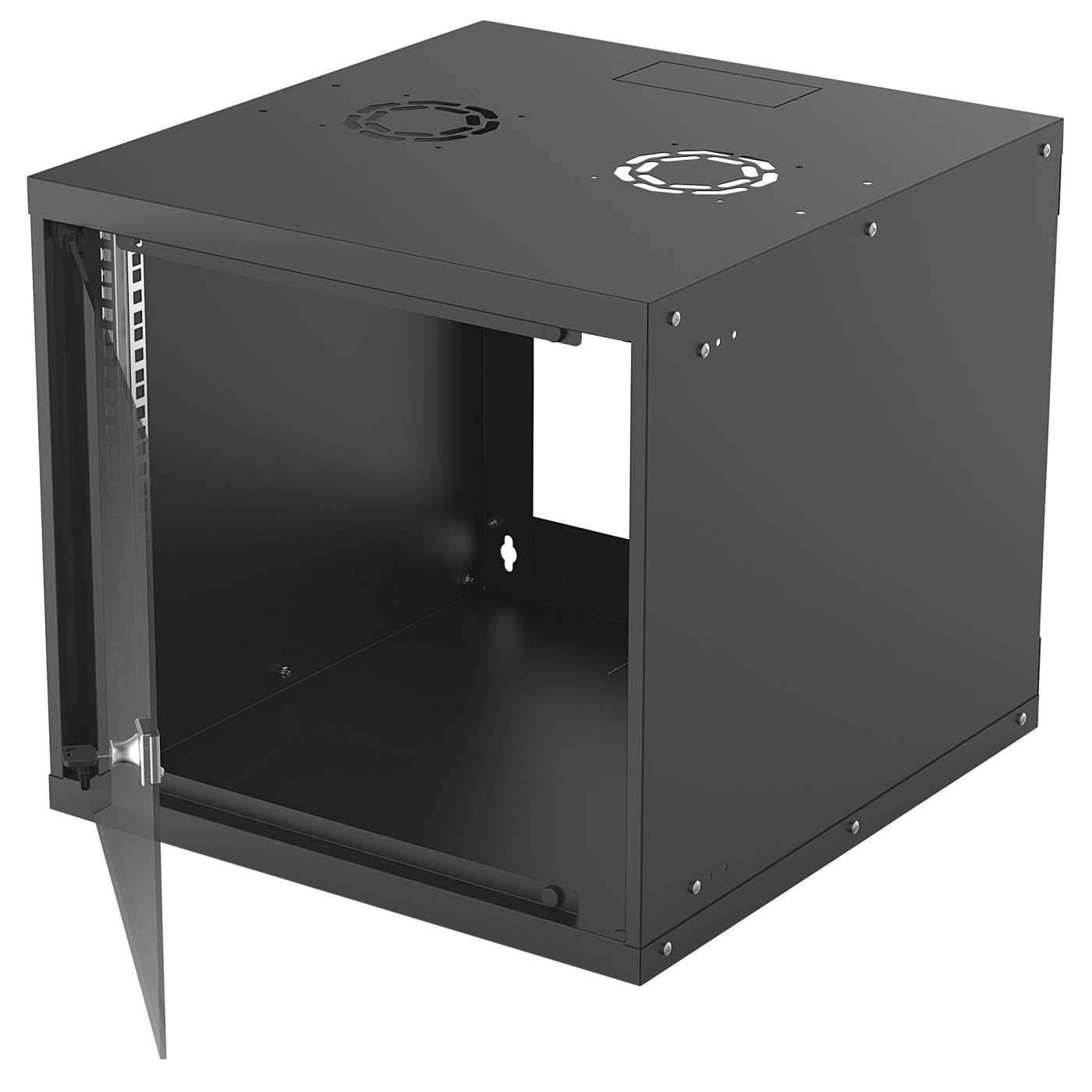 19" Basic Wallmount Cabinet, 9U, 560 mm Depth, Black Image 3