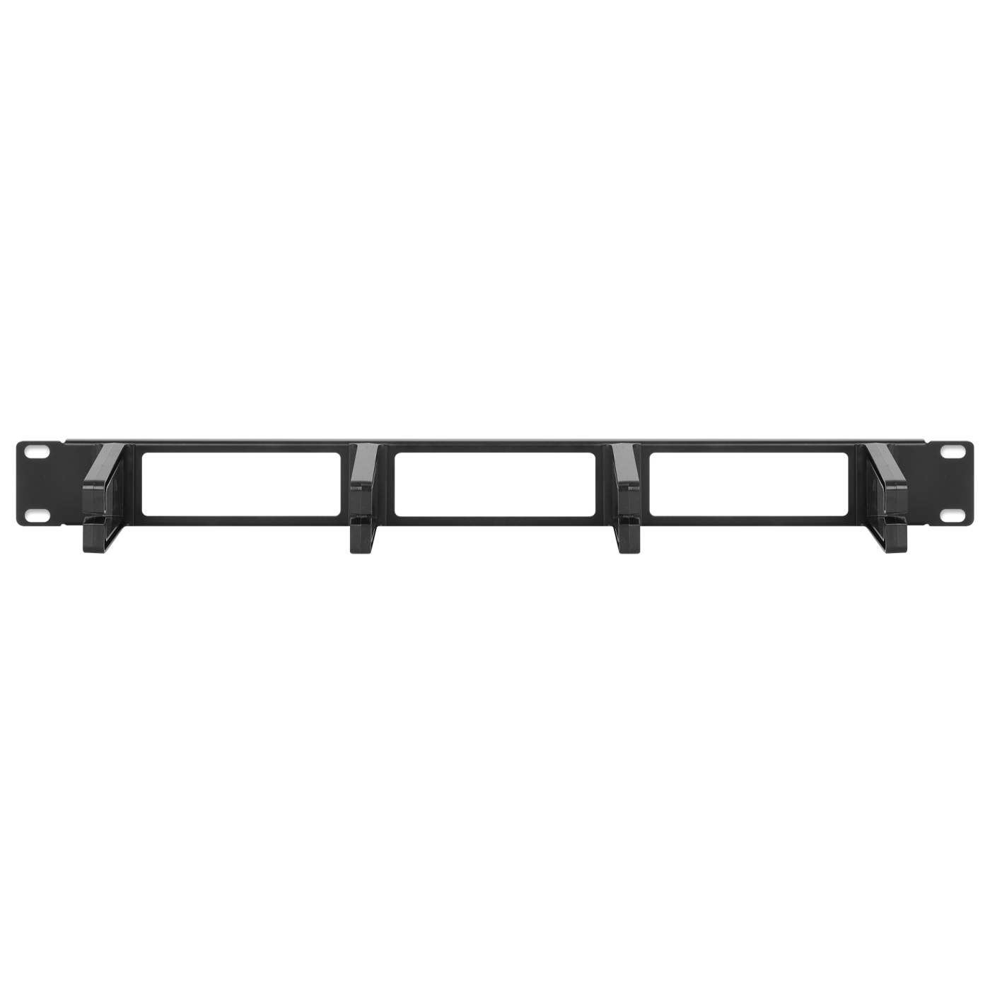 19" Cable Management Panel, 1U, Black Image 3