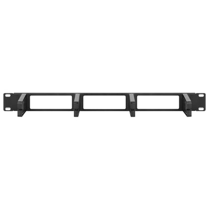19" Cable Management Panel, 1U, Black Image 3