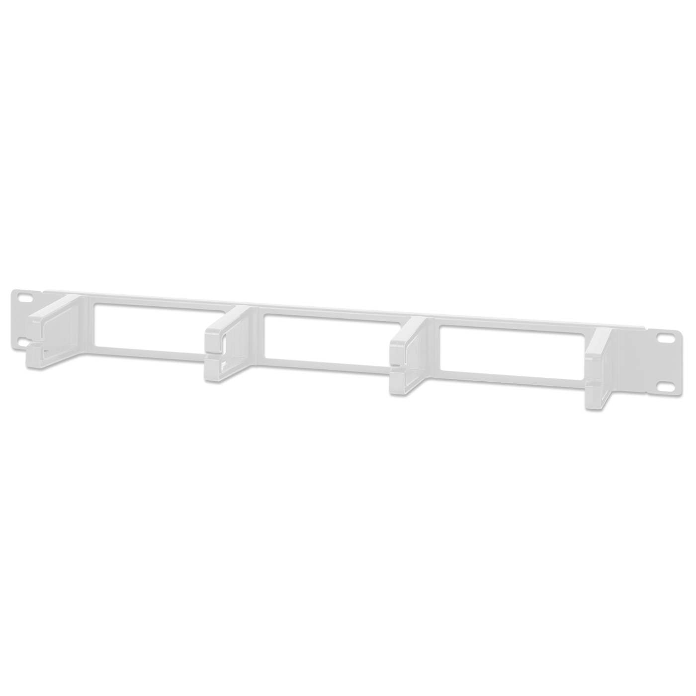 19" Cable Management Panel, 1U, Gray Image 1