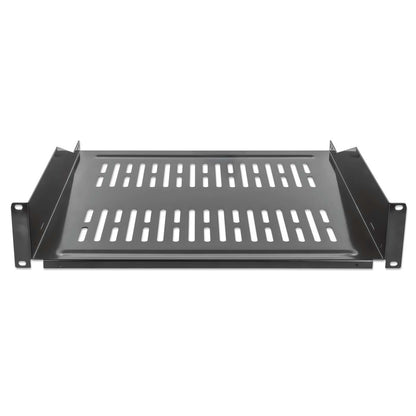 19" Cantilever Shelf, 2U, 400 mm (15.8 in.) Depth, Black Image 3
