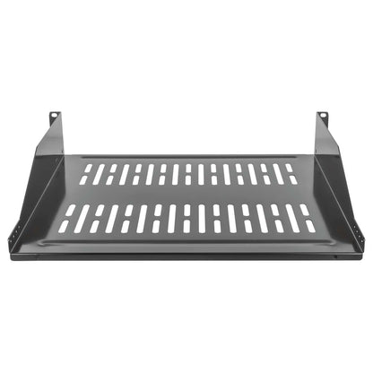 19" Cantilever Shelf, 2U, 400 mm (15.8 in.) Depth, Black Image 4