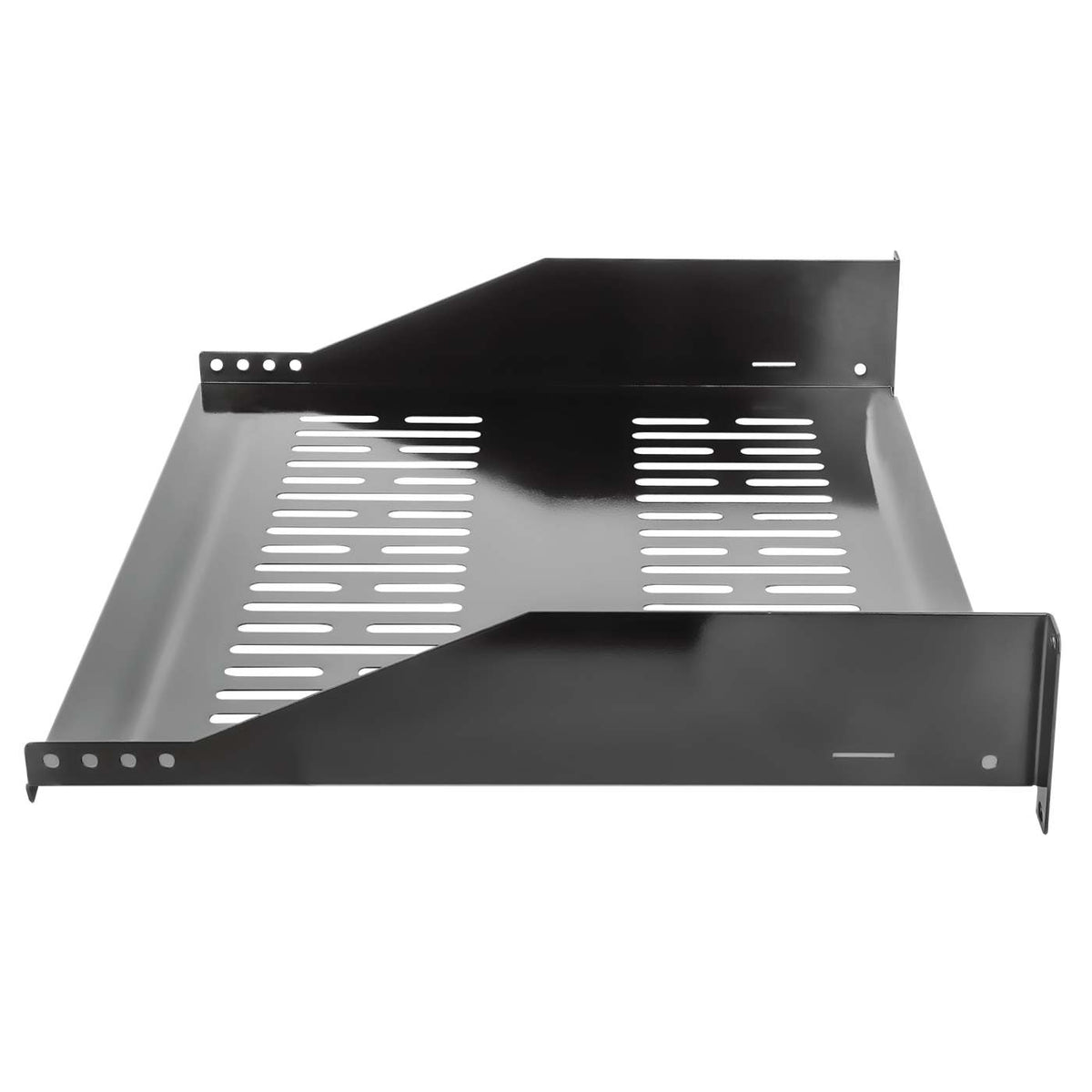 19" Cantilever Shelf, 2U, 400 mm (15.8 in.) Depth, Black Image 5
