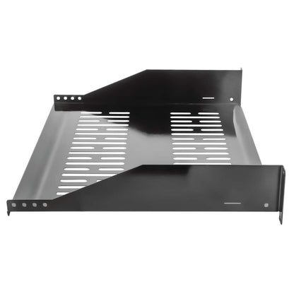 19" Cantilever Shelf, 2U, 400 mm (15.8 in.) Depth, Black Image 5