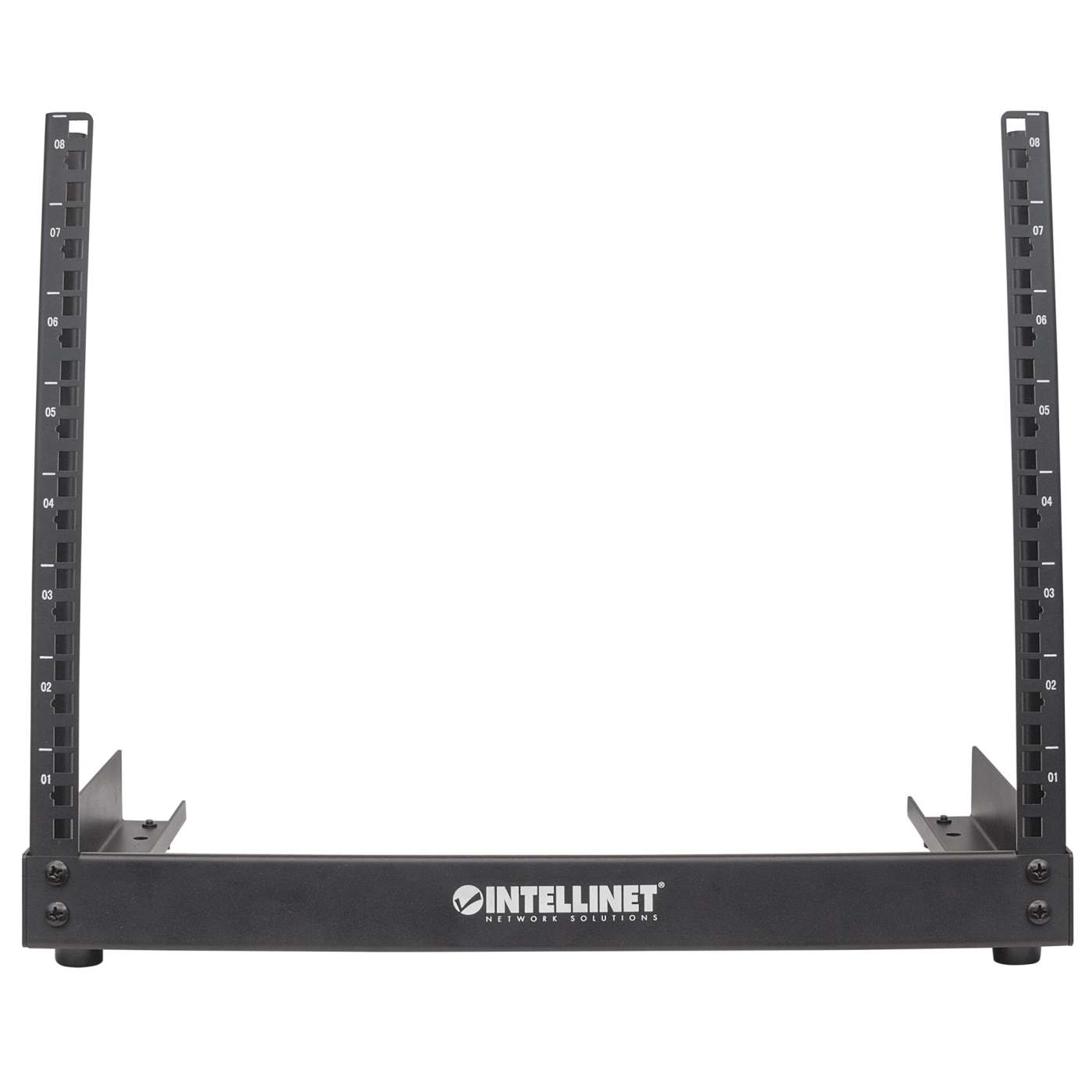 19" Desktop 2-Post Open Frame Network Rack, 8U Image 3