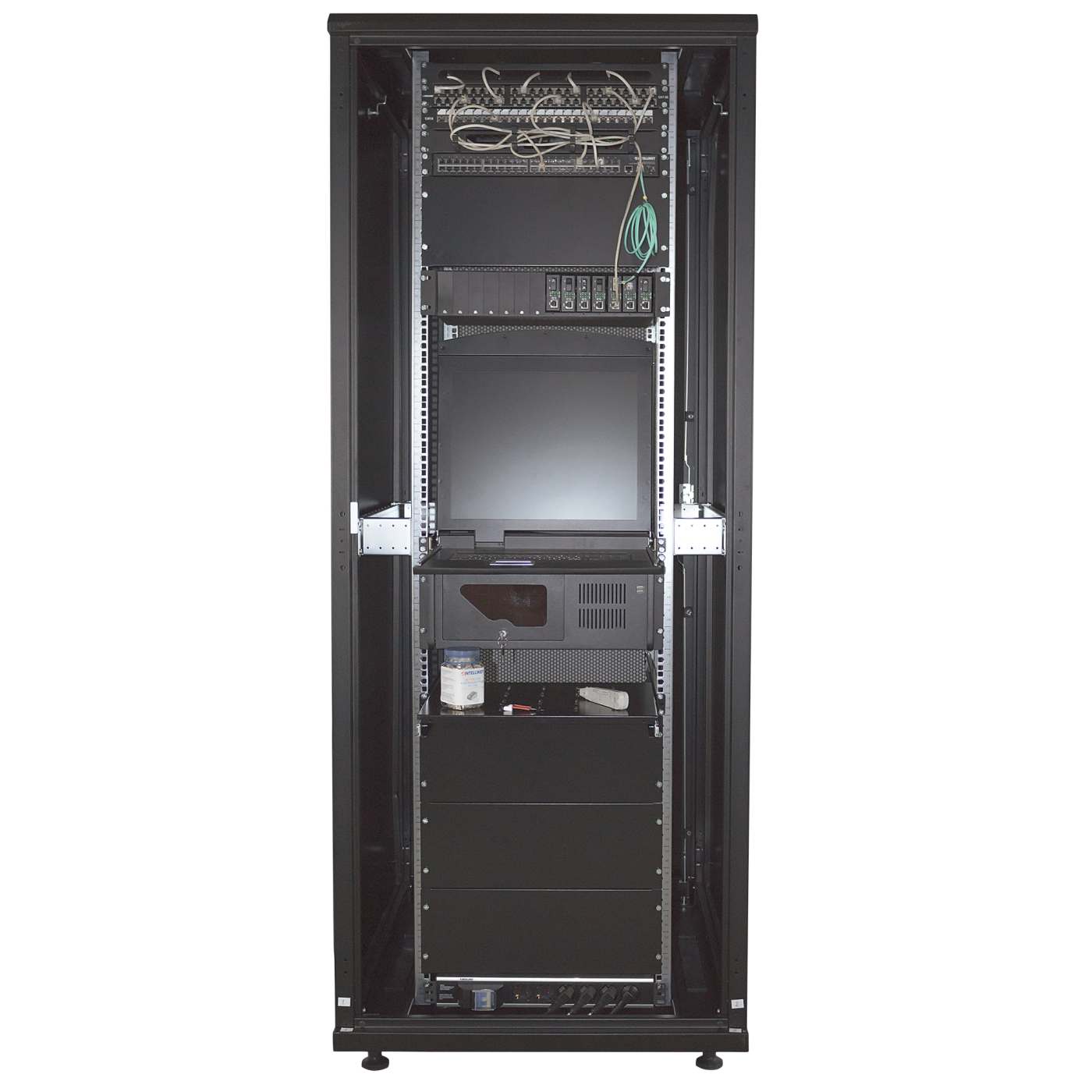 19" Server Cabinet, 42U, 1000 (D) x 800 (W) x 2033 (H) mm, Black Image 11