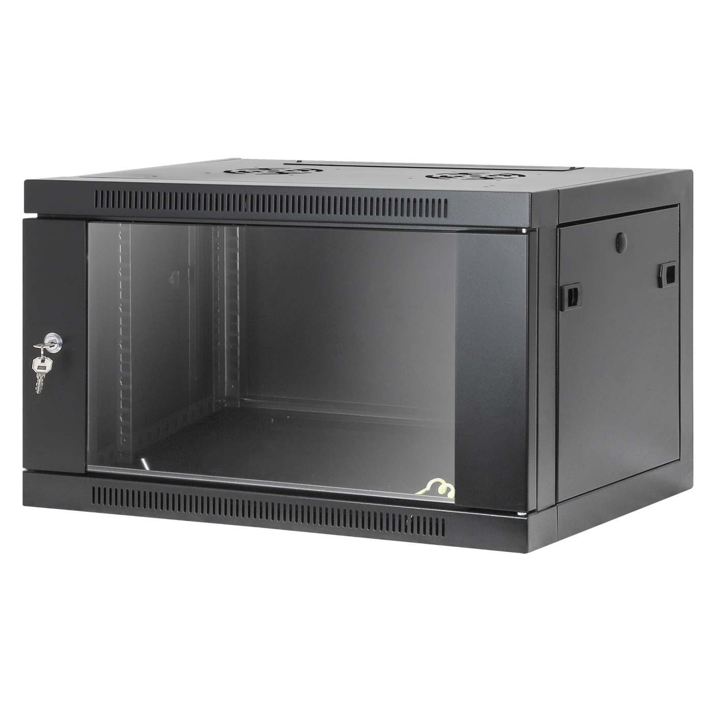 19" Toolless Wall Mount Network Cabinet, 6U, 450 mm (17.7 in.) Depth, Black Image 1