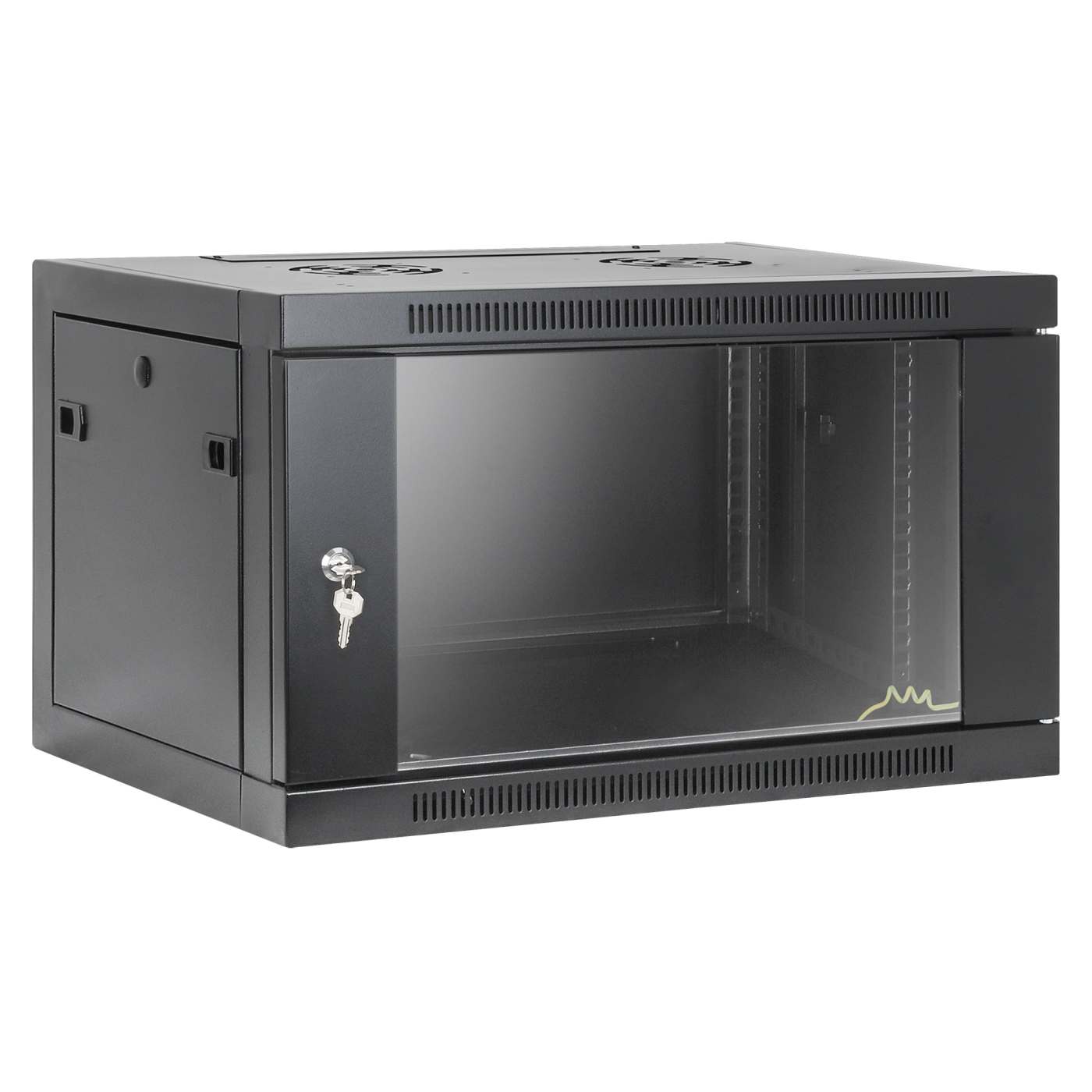 19" Toolless Wall Mount Network Cabinet, 6U, 450 mm (17.7 in.) Depth, Black Image 2