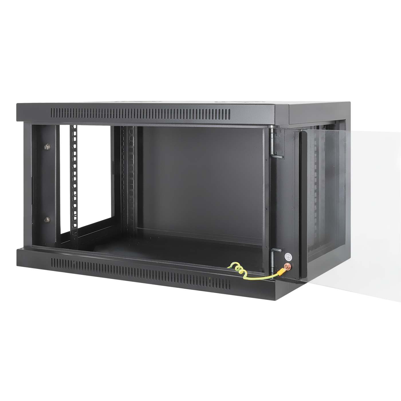 19" Toolless Wall Mount Network Cabinet, 6U, 450 mm (17.7 in.) Depth, Black Image 8