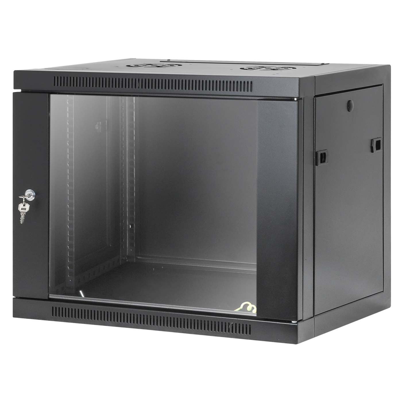 19" Toolless Wall Mount Network Cabinet, 9U, 450 mm (17.7 in.) Depth, Black Image 1