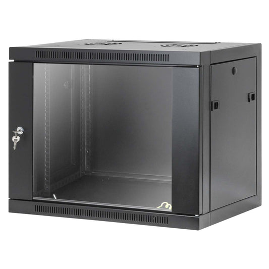 19" Toolless Wall Mount Network Cabinet, 9U, 450 mm (17.7 in.) Depth, Black Image 1