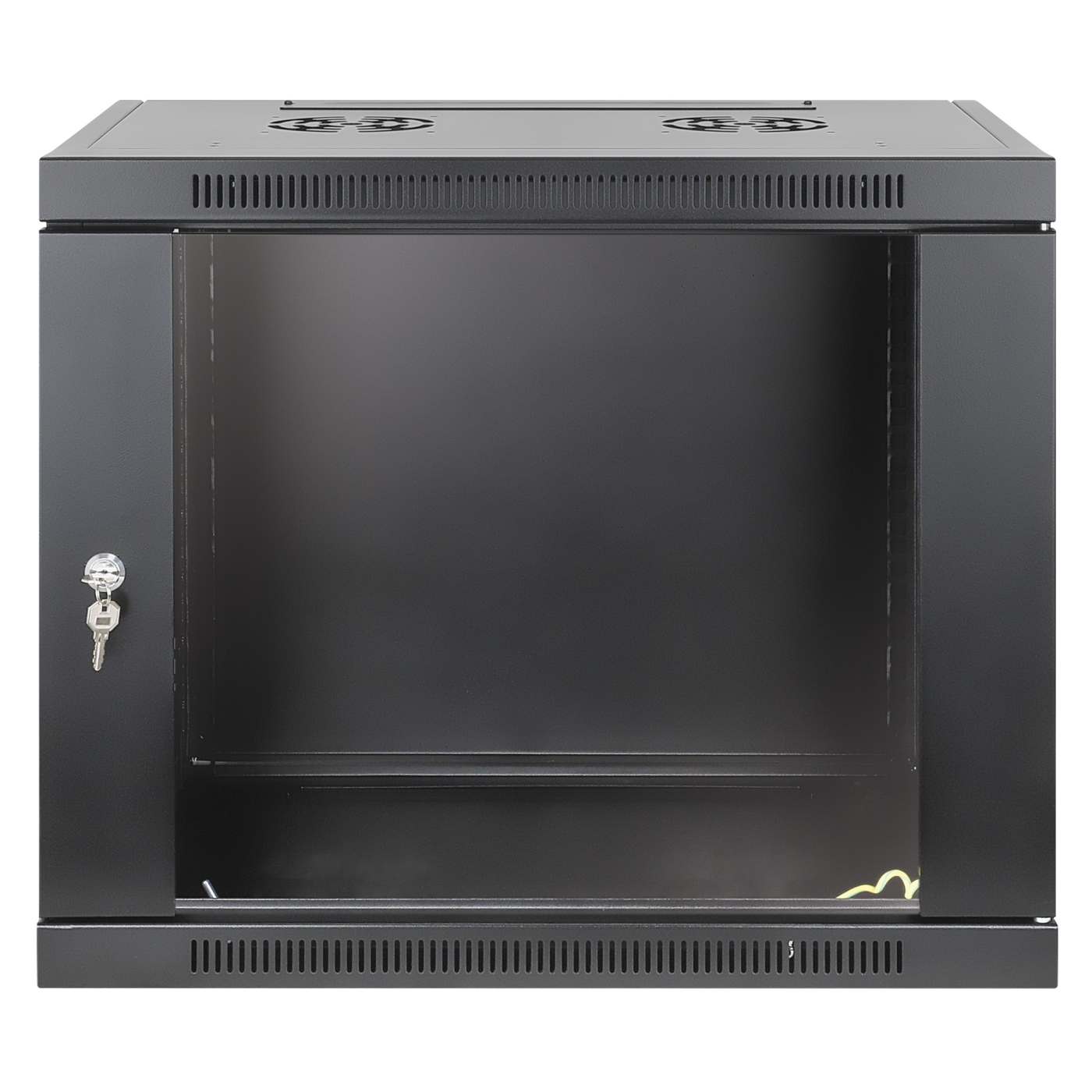 19" Toolless Wall Mount Network Cabinet, 9U, 450 mm (17.7 in.) Depth, Black Image 3