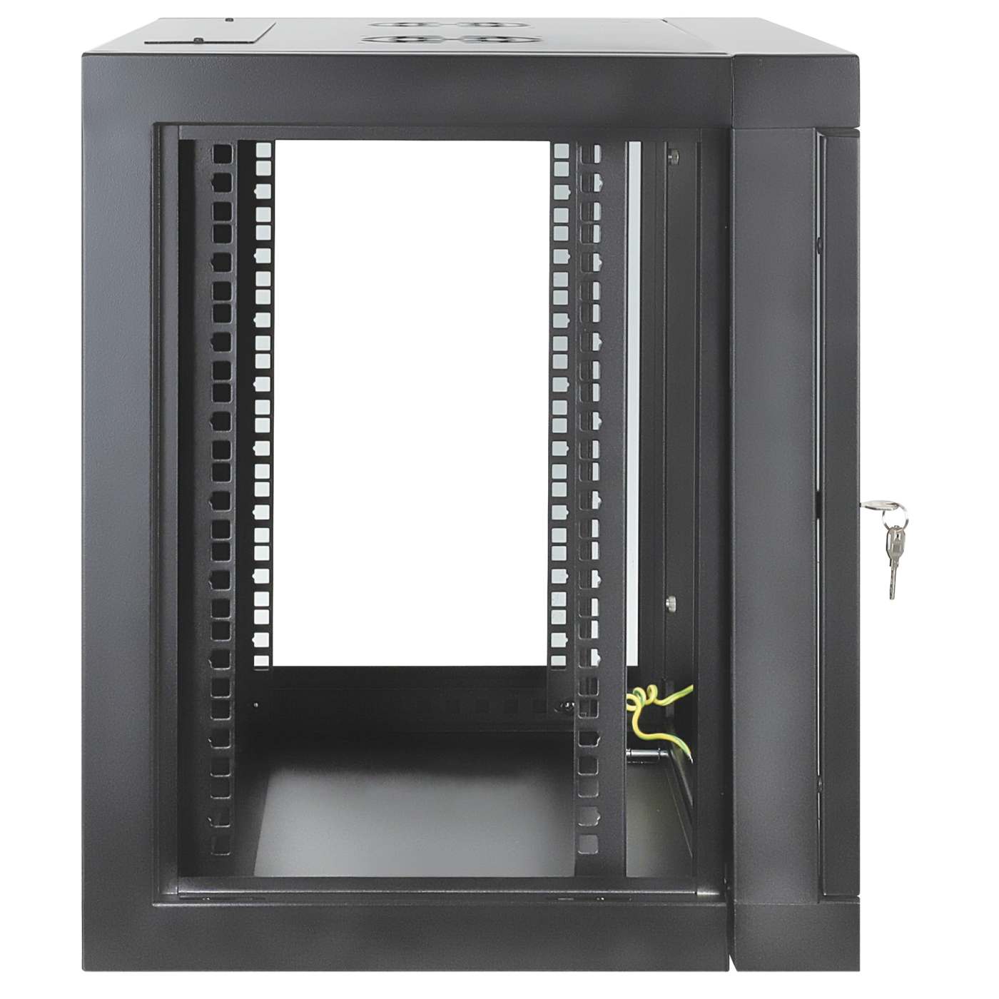 19" Toolless Wall Mount Network Cabinet, 9U, 450 mm (17.7 in.) Depth, Black Image 7