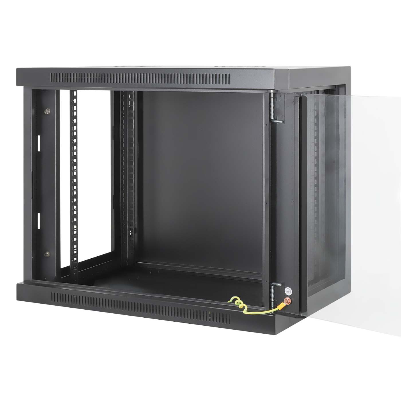 19" Toolless Wall Mount Network Cabinet, 9U, 450 mm (17.7 in.) Depth, Black Image 8