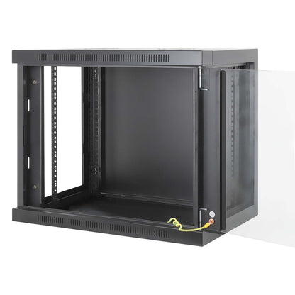 19" Toolless Wall Mount Network Cabinet, 9U, 450 mm (17.7 in.) Depth, Black Image 8