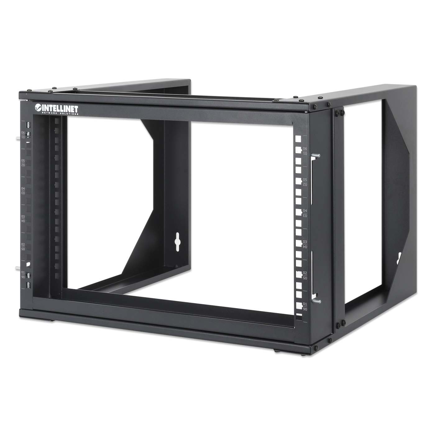 19" Wall Mount 2-Post Open Frame Network Rack, 6U Image 1