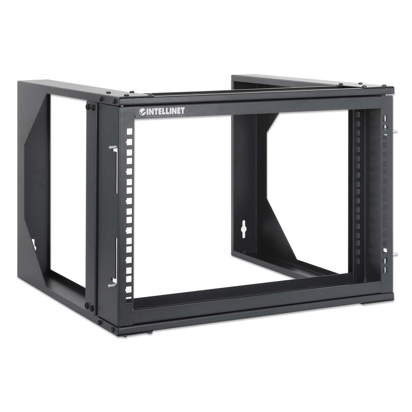 19" Wall Mount 2-Post Open Frame Network Rack, 6U Image 2