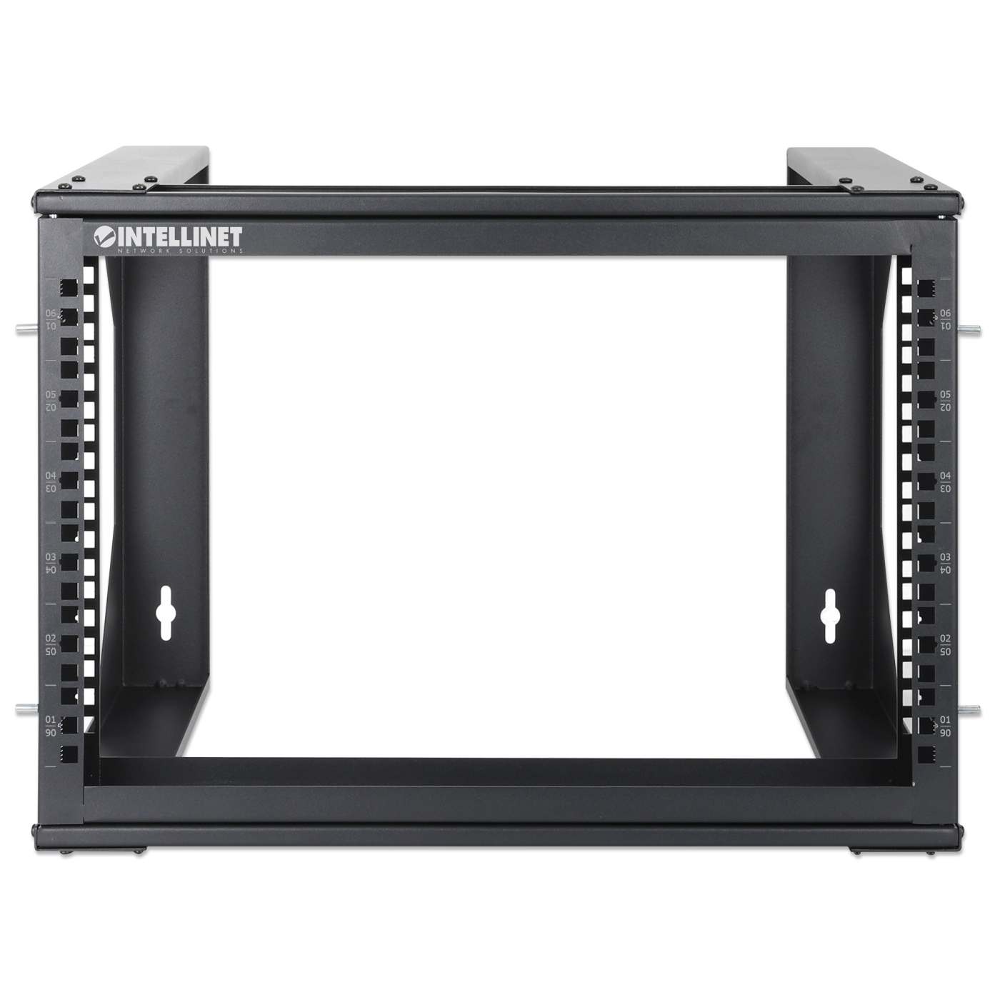 19" Wall Mount 2-Post Open Frame Network Rack, 6U Image 3