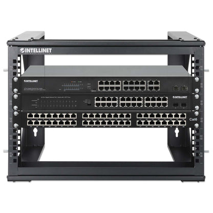 19" Wall Mount 2-Post Open Frame Network Rack, 6U Image 7