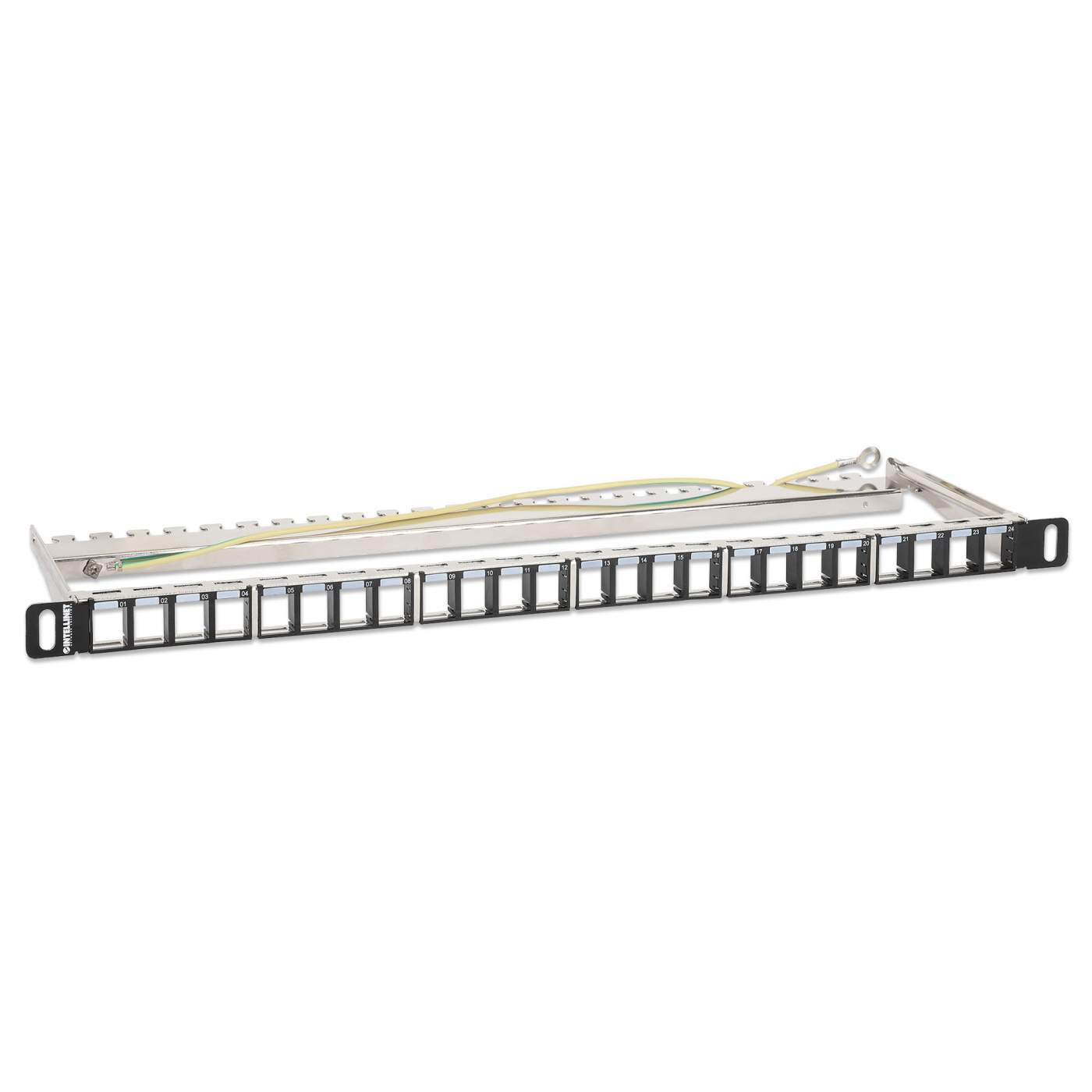 24-Port Shielded Blank Patch Panel, 0.5U Image 2