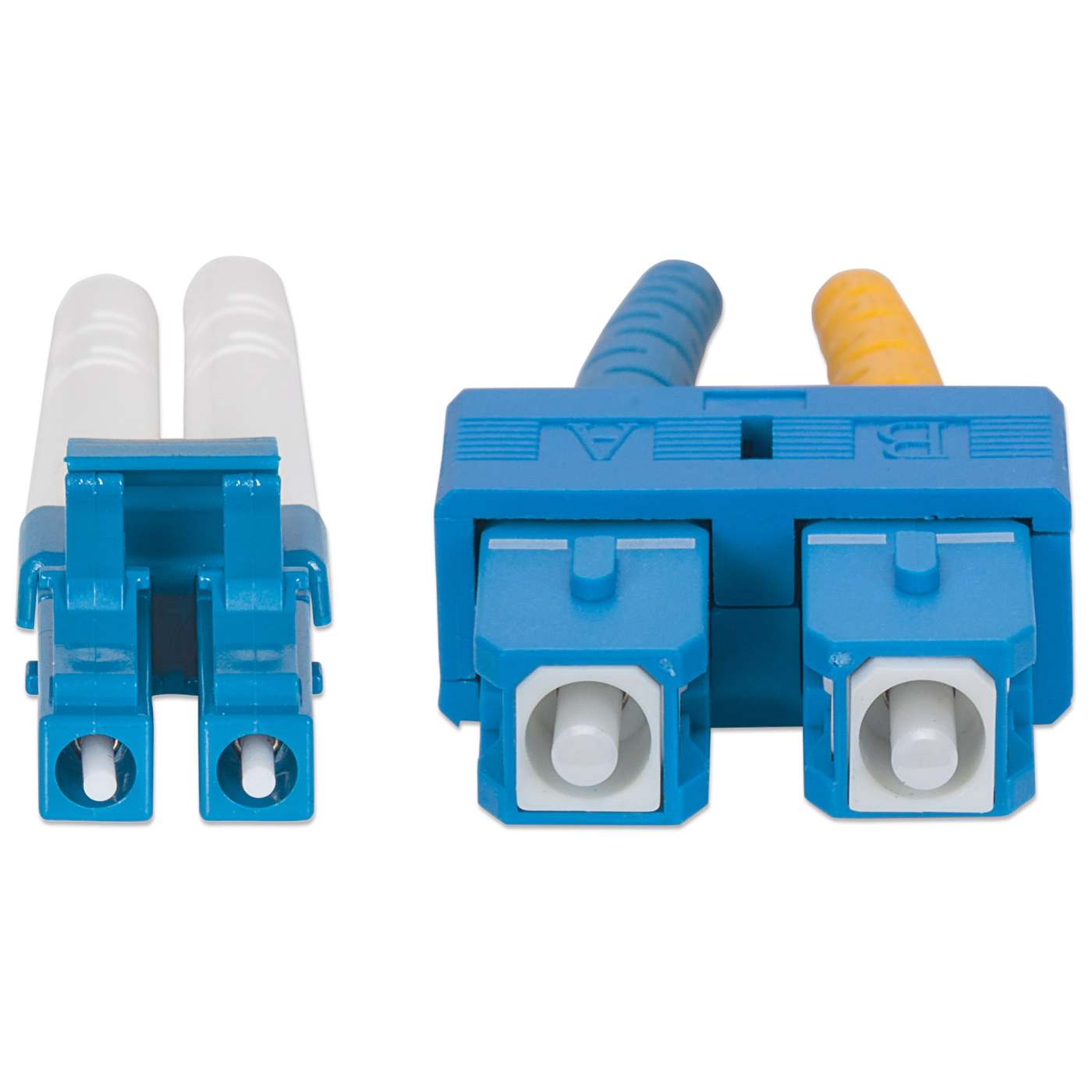 3 m LC to SC UPC Fiber Optic Patch Cable, 3.0 mm, Duplex, LSZH, OS2 Singlemode, Yellow Image 4
