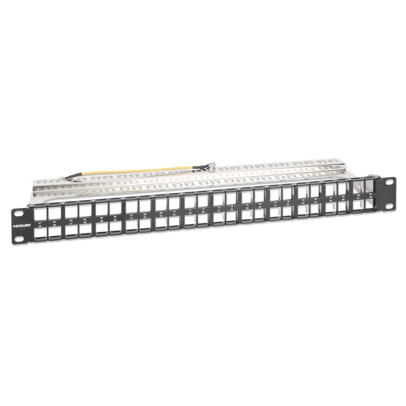 48-Port Shielded Blank Patch Panel, 1U Image 2