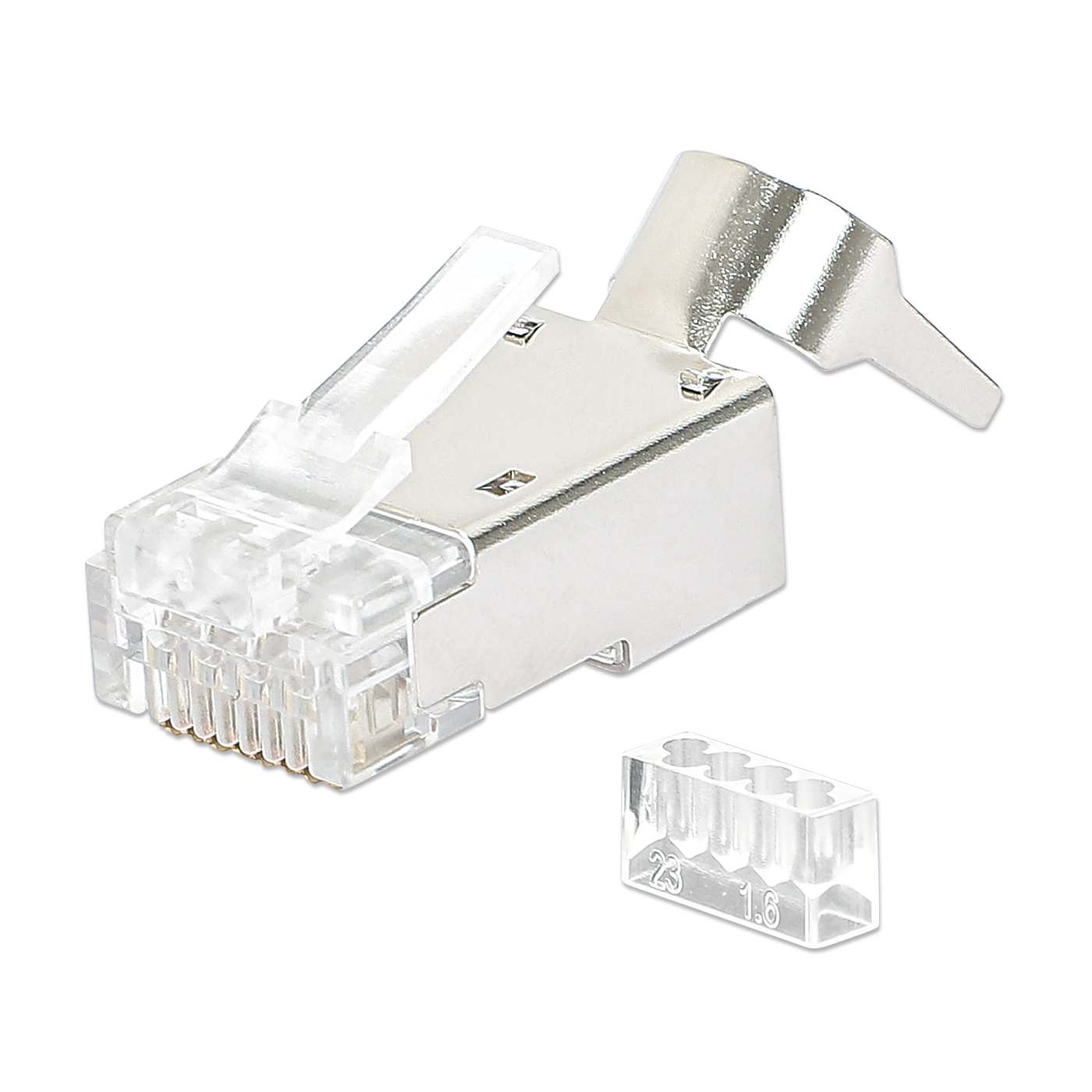 50-Pack Cat6A RJ45 Modular Plugs Pro Line Image 1