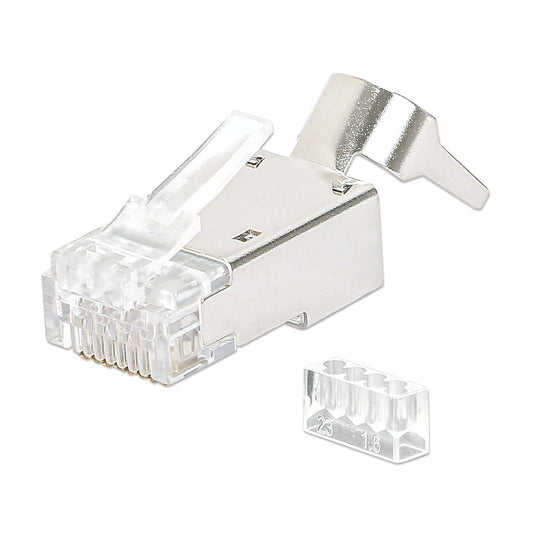 50-Pack Cat6A RJ45 Modular Plugs Pro Line Image 1