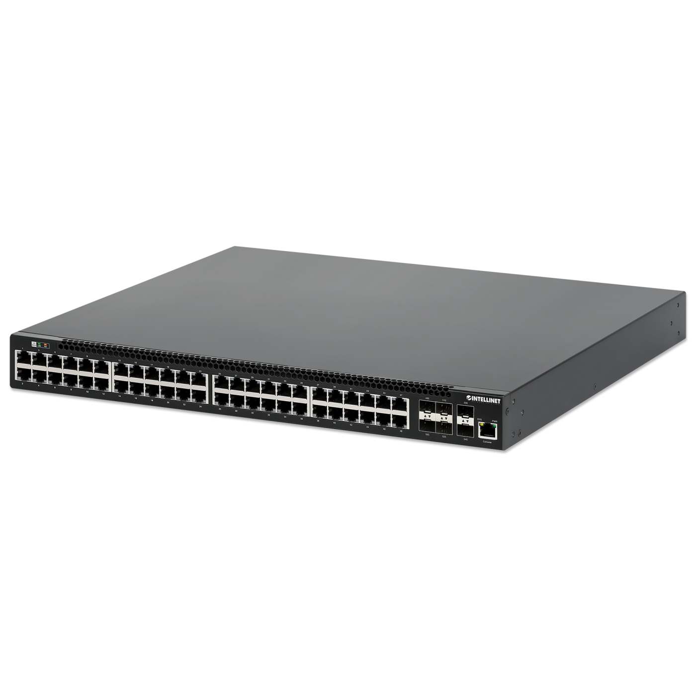 54-Port L3 Fully Managed PoE+ Switch with 48 Gigabit Ethernet Ports and 6 SFP+ Uplinks Image 1