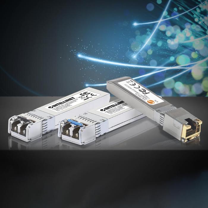 Connect fiber optic links and SFP uplinks