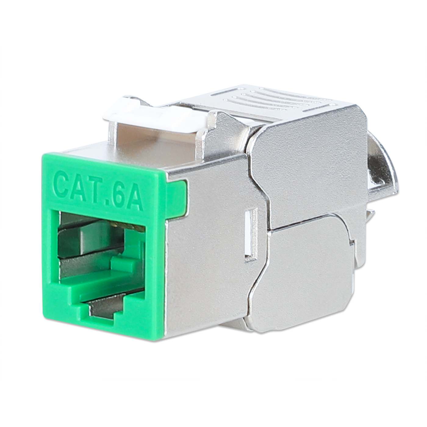 Cat6a 10G Shielded Toolless Slim Keystone Jack, Green (791335 ...