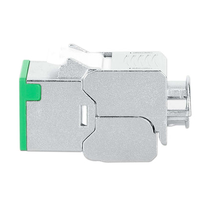 Cat6a 10G Shielded Toolless Slim Keystone Jack, Green Image 5