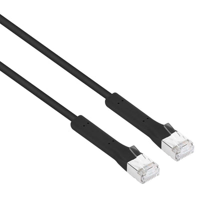 Cat6a F/FTP FlexiBoot Slim Network Patch Cable, 0.3 m, Black Image 2