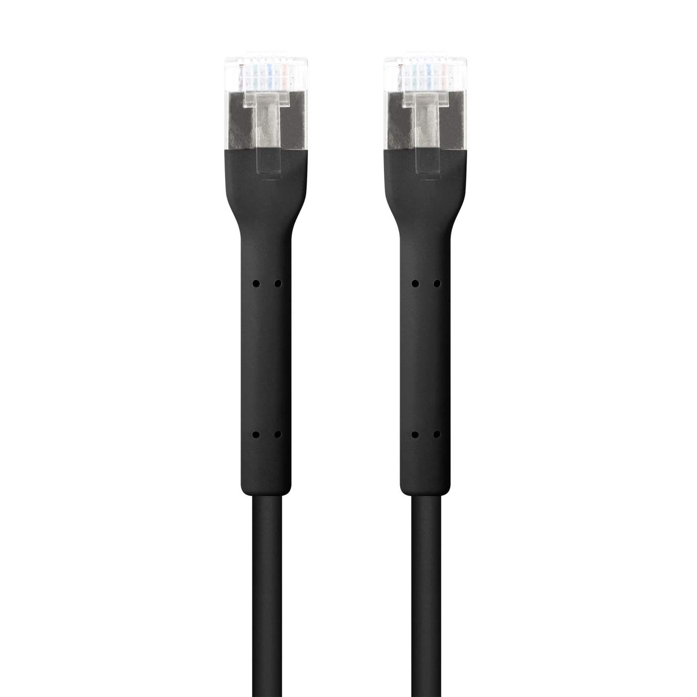 Cat6a F/FTP FlexiBoot Slim Network Patch Cable, 0.3 m, Black Image 4