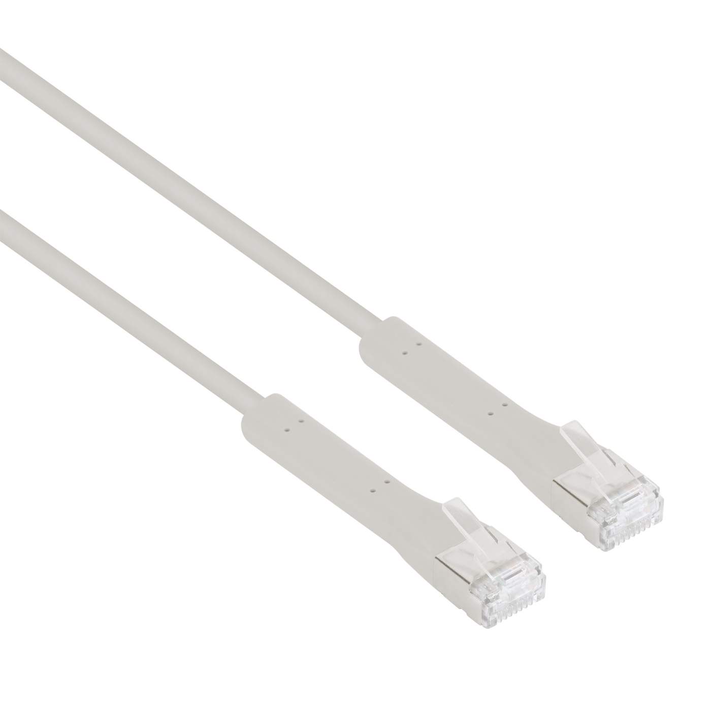 Cat6a F/FTP FlexiBoot Slim Network Patch Cable, 0.3 m, Gray Image 2