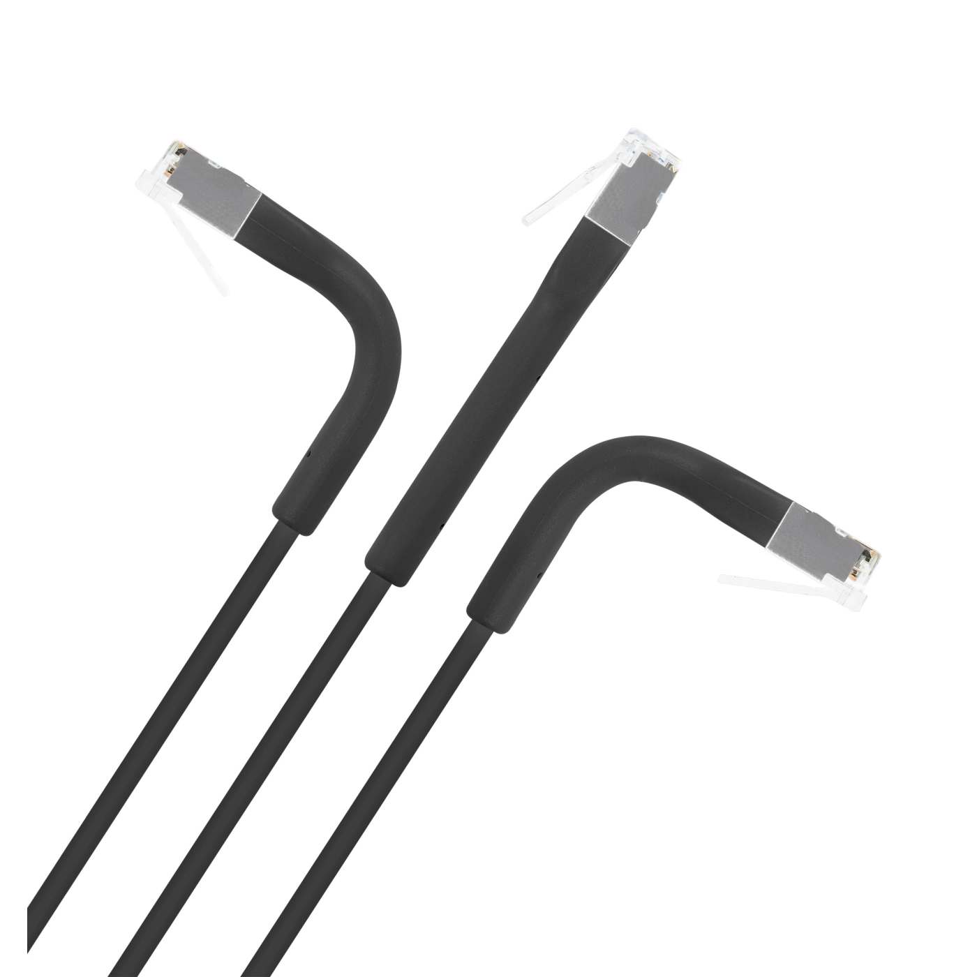 Cat6a F/FTP FlexiBoot Slim Network Patch Cable, 0.5 m, Black Image 5