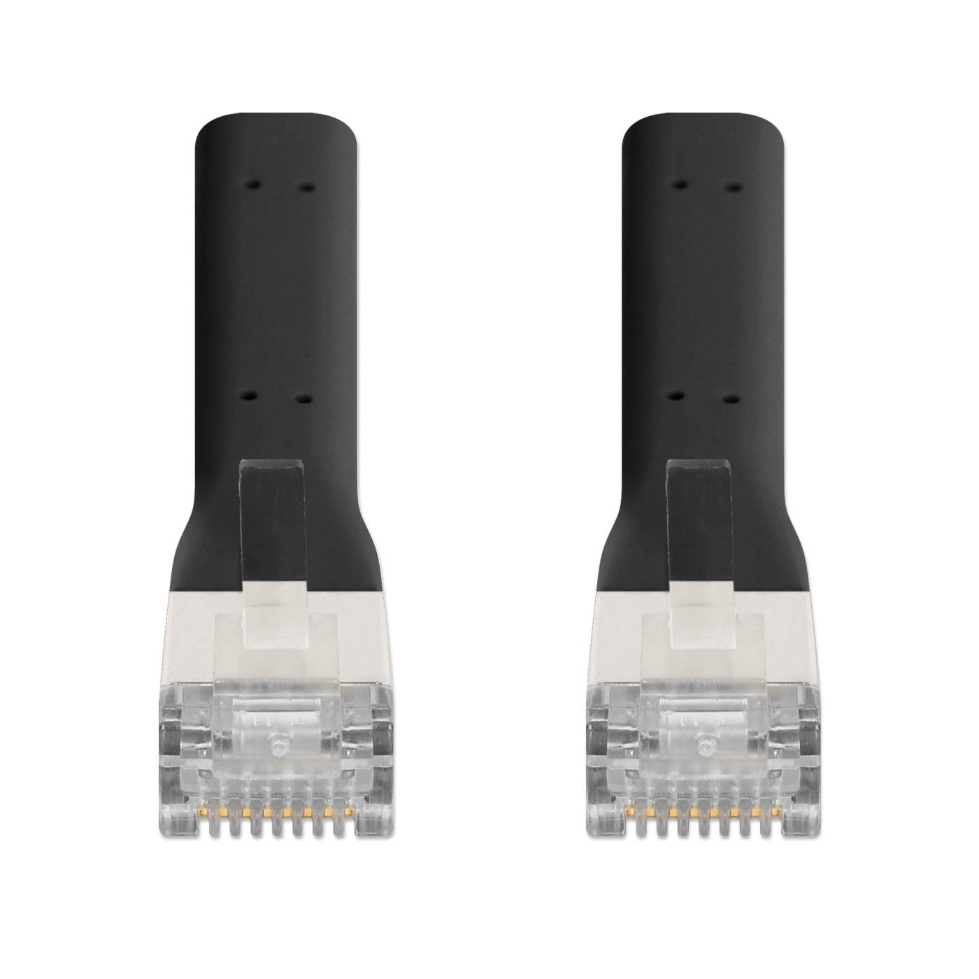 Cat6a F/FTP FlexiBoot Slim Network Patch Cable, 1 m, Black Image 3