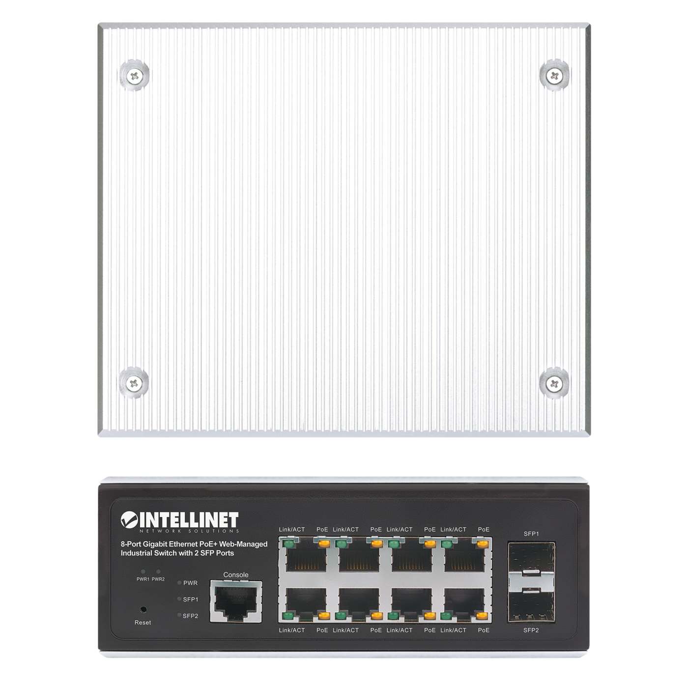 Industrial 8-Port Gigabit Ethernet PoE+ Layer 2+ Web-Managed Switch with 2 SFP Ports Image 6