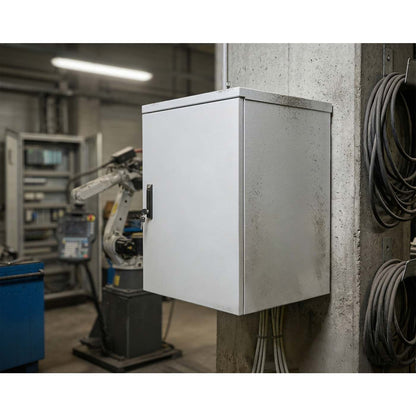 Industrial IP55 19" Wall Mount Cabinet with Integrated Fans, 18U Image 10