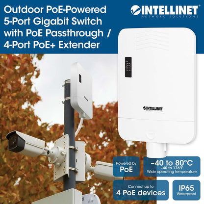 Outdoor PoE-Powered 5-Port Gigabit Switch with PoE Passthrough / 4-Port PoE+ Extender Image 13