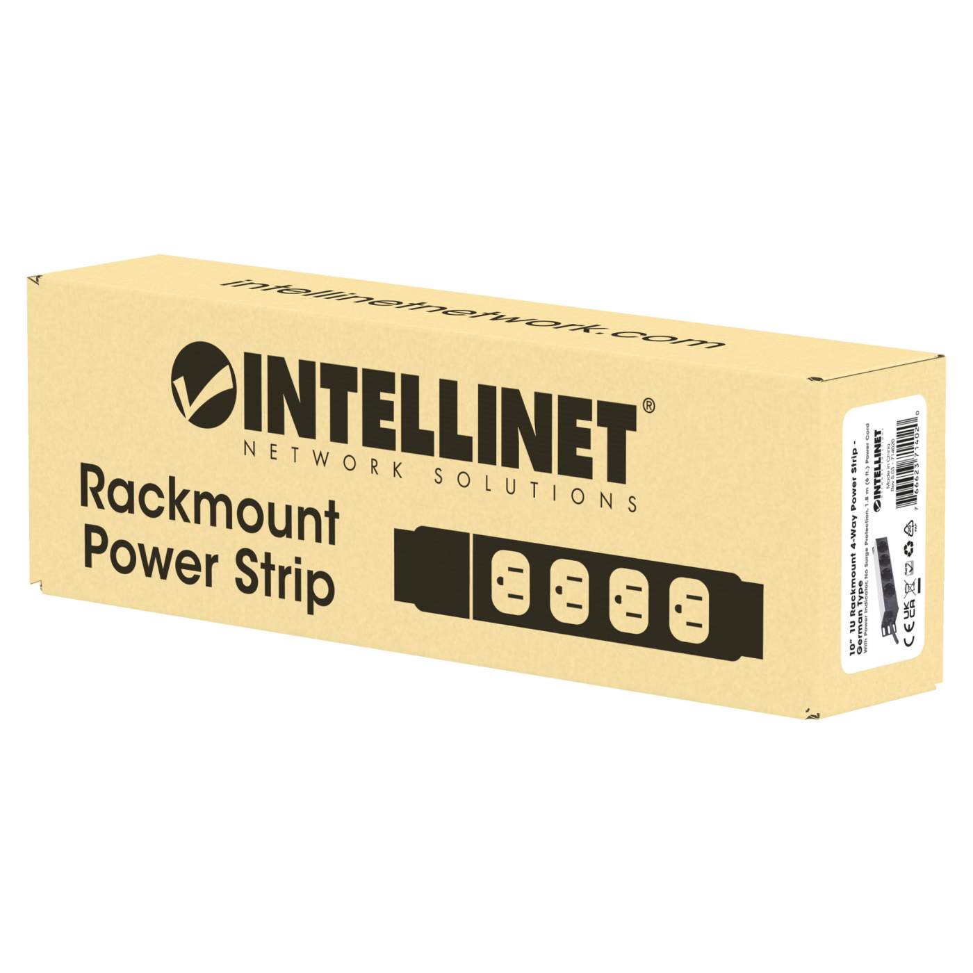 10" 1U Rackmount 4-Output Power Distribution Unit (PDU) Packaging Image 2