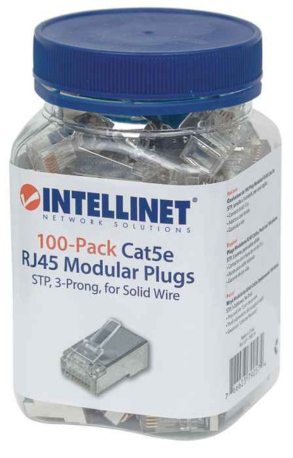 100-Pack Cat5e RJ45 Modular Plugs Packaging Image 2