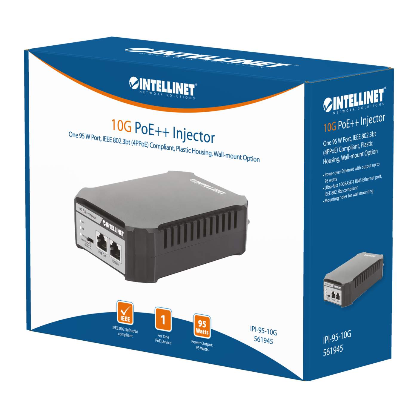Intellinet 10G PoE++ Injector (561945) – Intellinet Europe