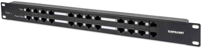 12 Port Passive PoE Patch Panel Image 1