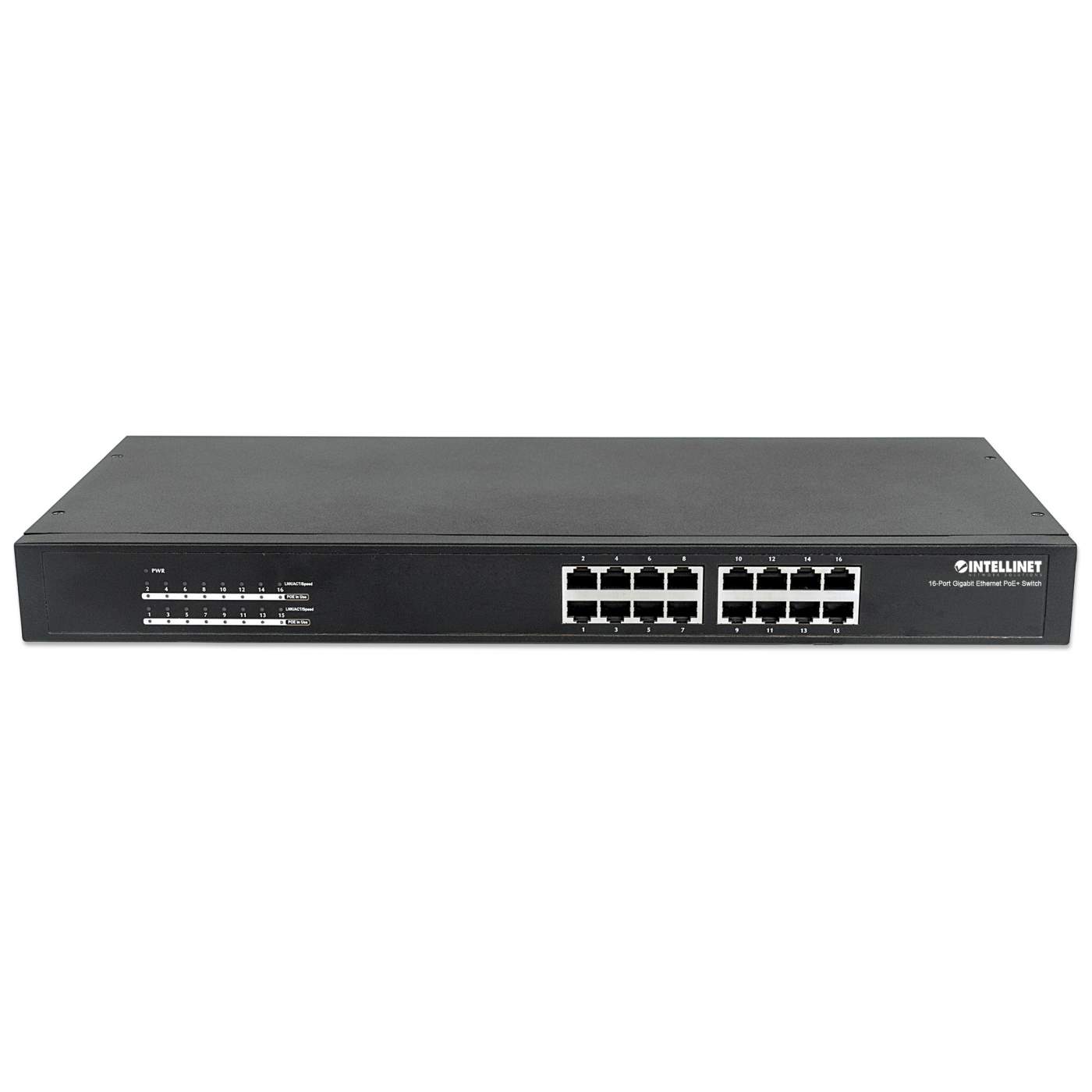 Intellinet 16-Port Gigabit Ethernet PoE+ Switch (560993) – Intellinet Europe