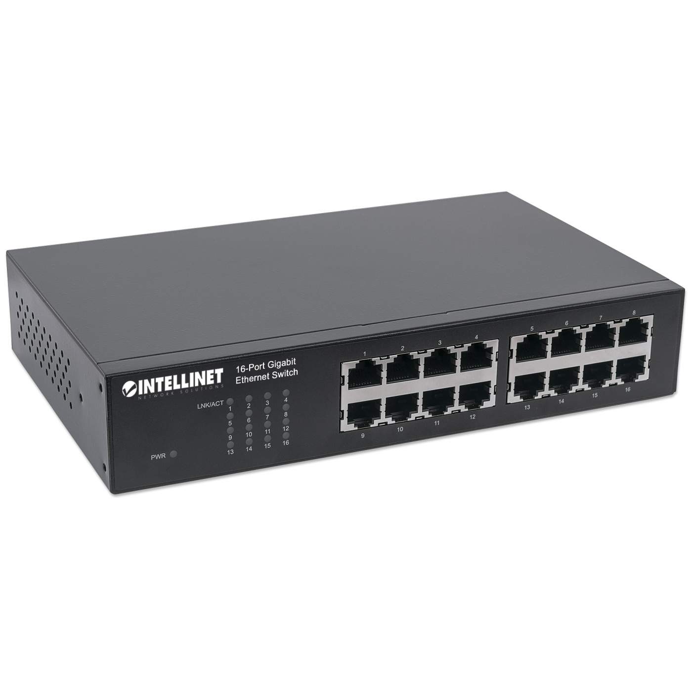 Intellinet 16-Port Gigabit Ethernet Switch (561068) – Intellinet