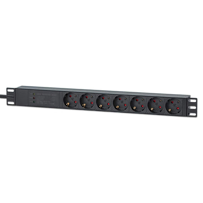 19" 1U Rack Mount 7-Output Power Distribution Unit (PDU) / Surge Protector Image 1